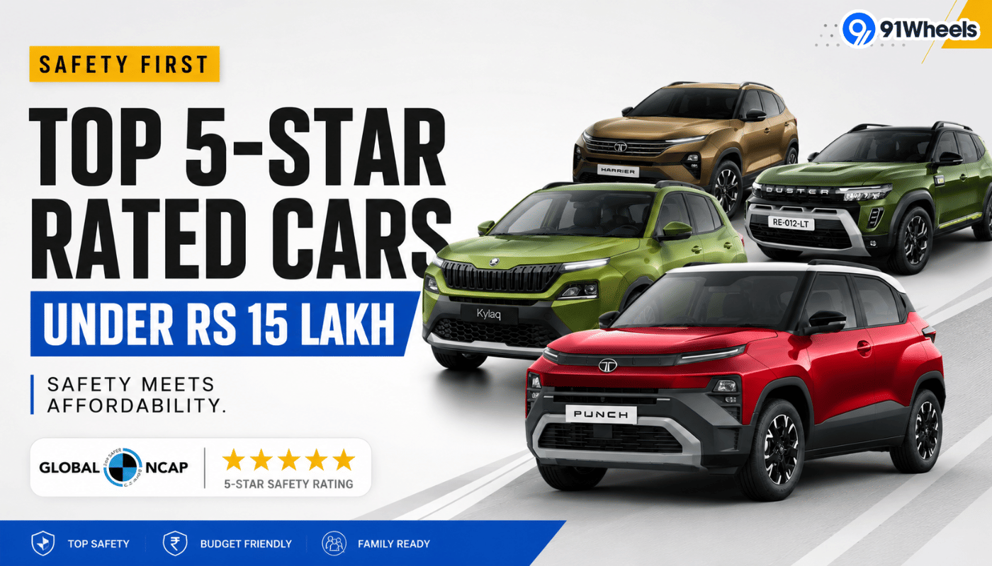 Best 5-Star Safety Rated Cars Under Rs 15 Lakh in India: Check List Here Best 5-Star Safety Rated Cars Under Rs 15 Lakh in India: Check List Here